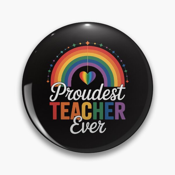 Item preview, Rainbow Proudest Teacher Ever LGBT Flag Lesbian Gay Pride designed and sold by banbopbii.