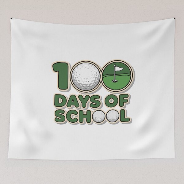 Item preview, 100 Days of School Golf-Themed Minimal Vector Design designed and sold by maxtil.