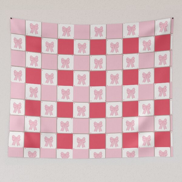 Item preview, Pink Coquette Bow Plaid Pattern | Cute Girly Aesthetic Bows | Valentine & Babycore Design designed and sold by thank you.