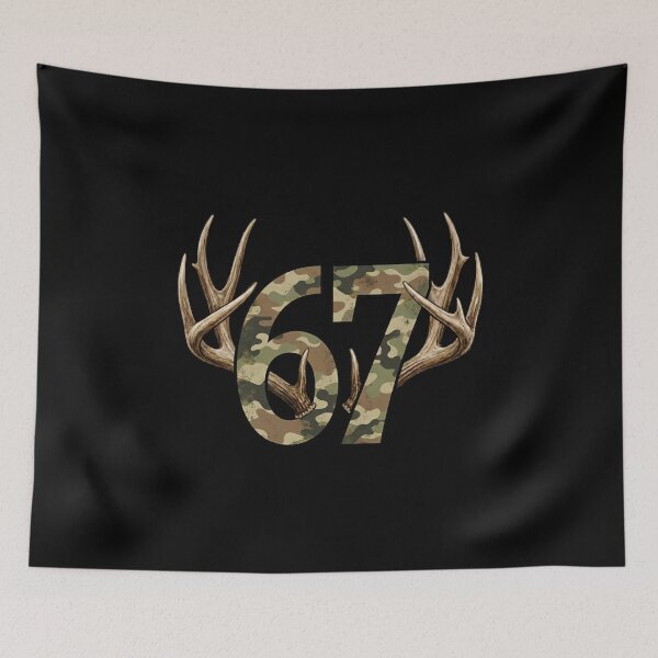 Item preview, Camo 67 Six Seven Antler Hunting Graphic designed and sold by LashondaGreen89.