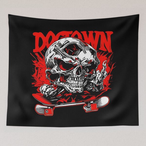 Item preview, Dogtown skate skull scene designed and sold by Uglyandcute.