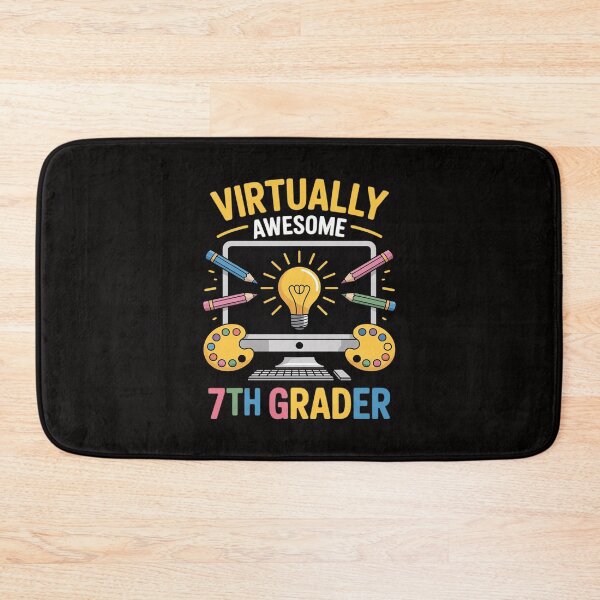 Item preview, Virtually Awesome 7th Grader Online Class Back To School designed and sold by AnimeManga2D.