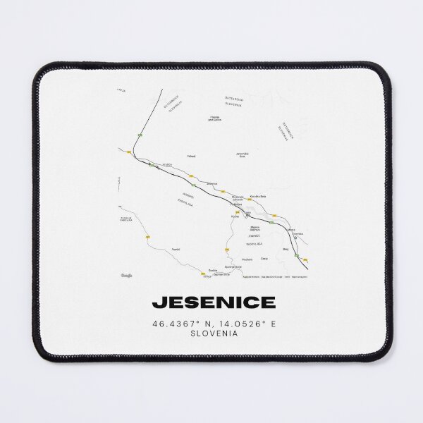Item preview, Jesenice Slovenia Map Print | Minimalist Coordinates City Wall Art 46.4367° N, 14.0526° E designed and sold by RM-Journey.