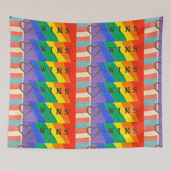 Item preview, Pride Love Wins Painting designed and sold by Colorsoflove613.
