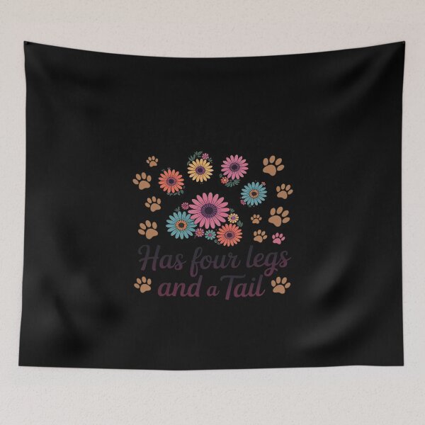 Item preview, My shadow has four legs and a tail Dog Paw Flower designed and sold by imsamaharem.