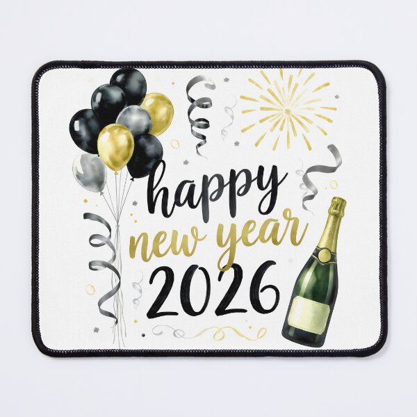 Item preview, Happy New Year 2026 Watercolor Celebration designed and sold by arthubgirl.