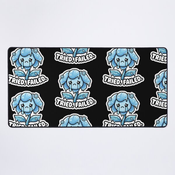 Item preview, Tried Failed - Crying Frozen Flower Sticker designed and sold by Sassy Cult.