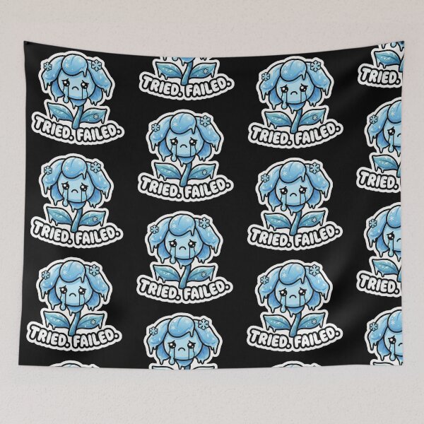 Item preview, Tried Failed - Crying Frozen Flower Sticker designed and sold by Sassy Cult.