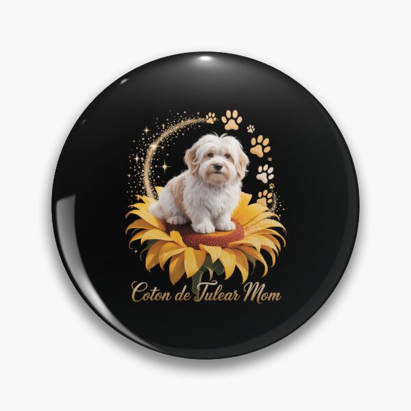 Item preview, Coton De Tulear Mom Sunflower With Dog Paw Mother's Day designed and sold by JonathalIngham.