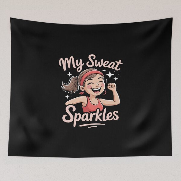 Item preview, My Sweat Sparkles Running Crew Script designed and sold by imsamaharem.