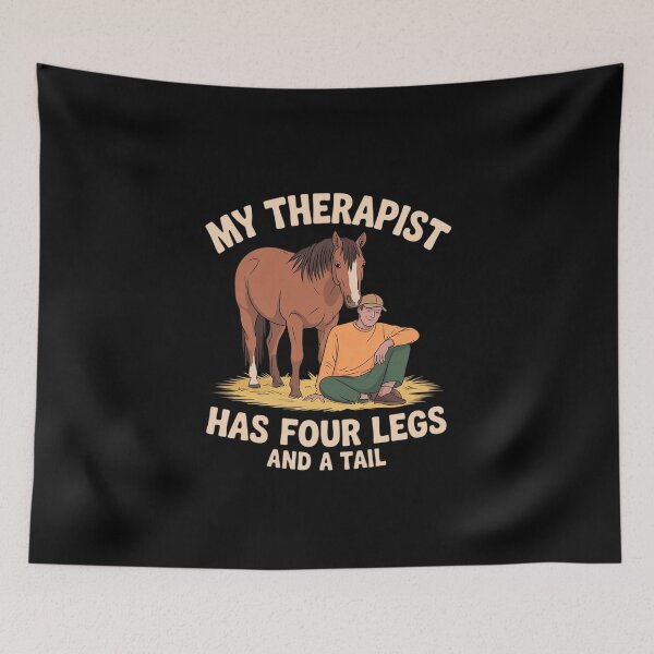 Item preview, My Therapist Has Four Legs Horse Lover novelty designed and sold by imsamaharem.