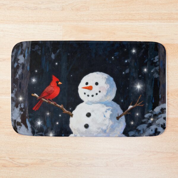 Item preview, Snowman and Cardinal Friends  designed and sold by Whimsical Art by Angela.