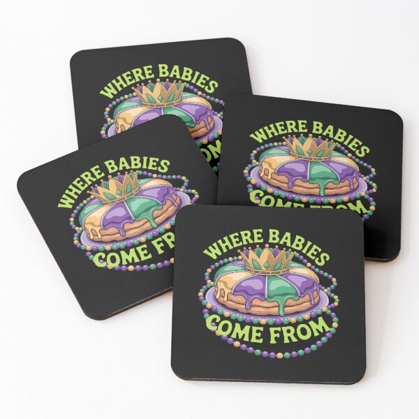 Item preview, Mardi Gras Where Babies Come From King Cake Baby Pregnancy designed and sold by JonathalIngham.