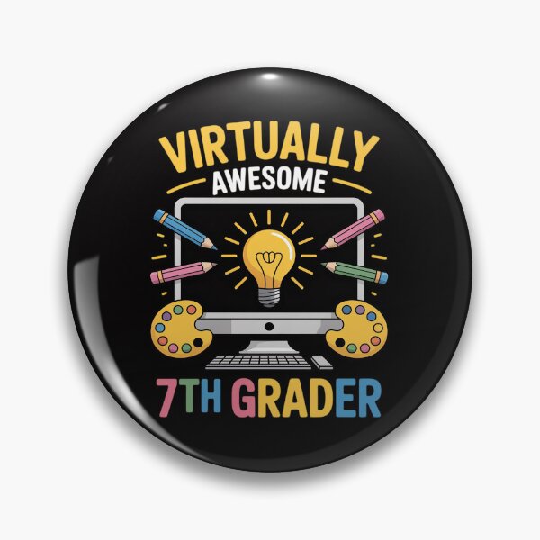 Item preview, Virtually Awesome 7th Grader Online Class Back To School designed and sold by tlallimicrichi.