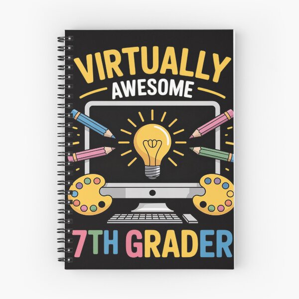 Item preview, Virtually Awesome 7th Grader Online Class Back To School designed and sold by tlallimicrichi.