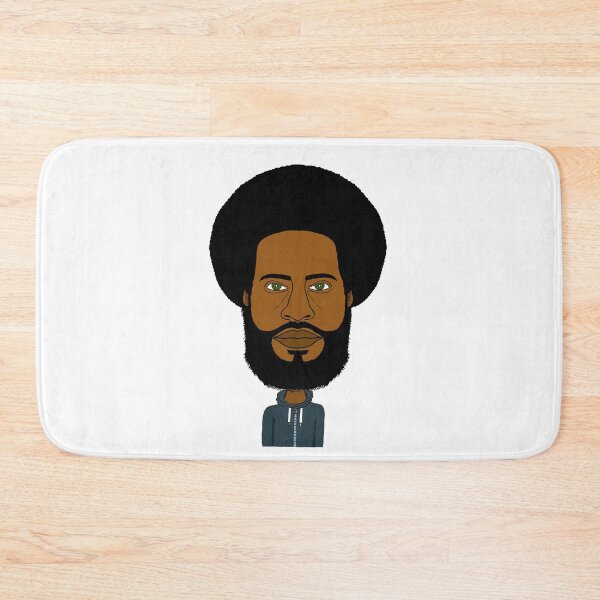 Item preview, Stylized drawing of an Afro man with green eyes and streetwear style. designed and sold by Eric Sintès.