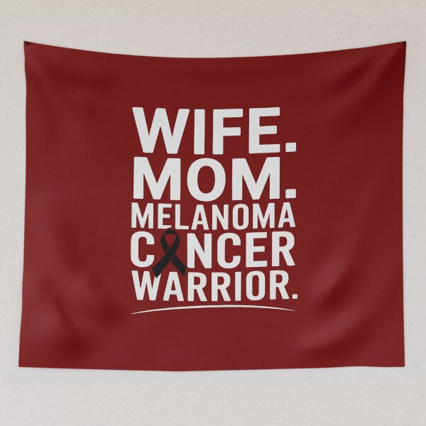 Item preview, Wife Mom Melanoma Cancer Warrior Awareness Get Well Recovery designed and sold by repconomArt.