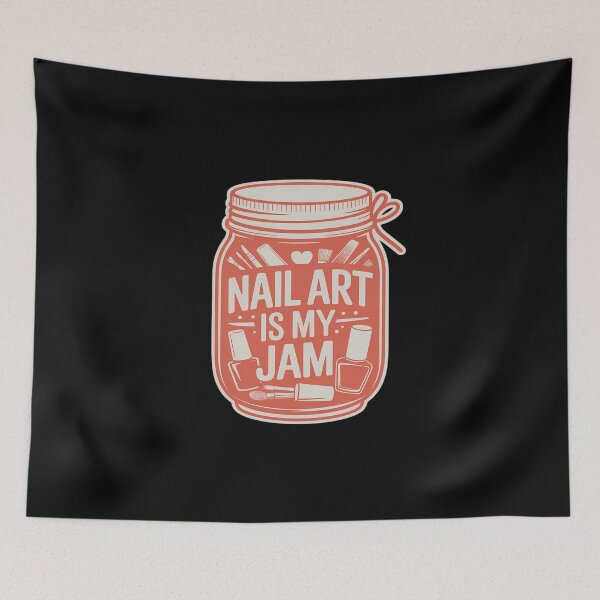 Item preview, Nail Art is My Jam Vintage Jar designed and sold by imsamaharem.