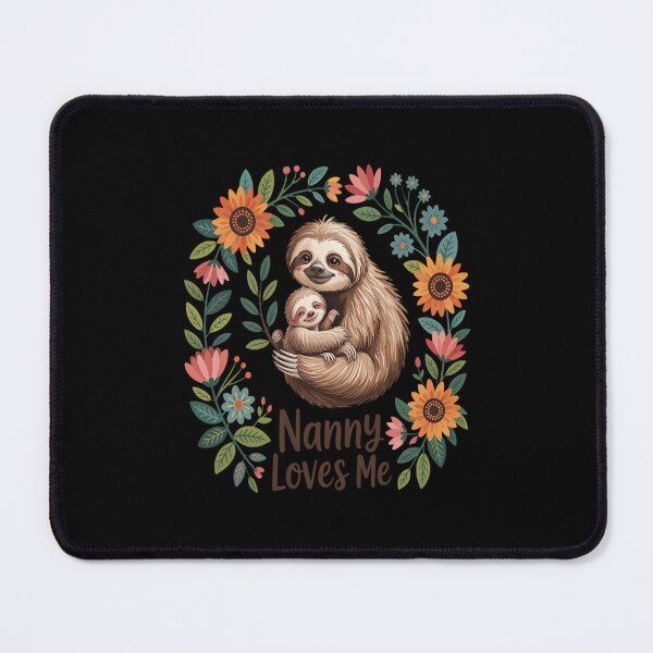 Item preview, Nanny Loves Me Grandkids Sloth designed and sold by imsamaharem.