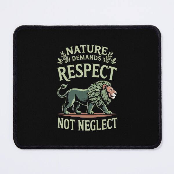 Item preview, Nature Demands Respect Eco Lion Leaf Graphic designed and sold by imsamaharem.