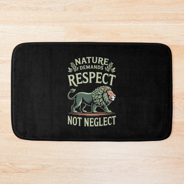 Item preview, Nature Demands Respect Eco Lion Leaf Graphic designed and sold by imsamaharem.