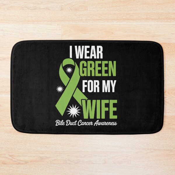 Item preview, Bile Duct Cancer Awareness Survivor Green Ribbon Wife Women designed and sold by repconomArt.