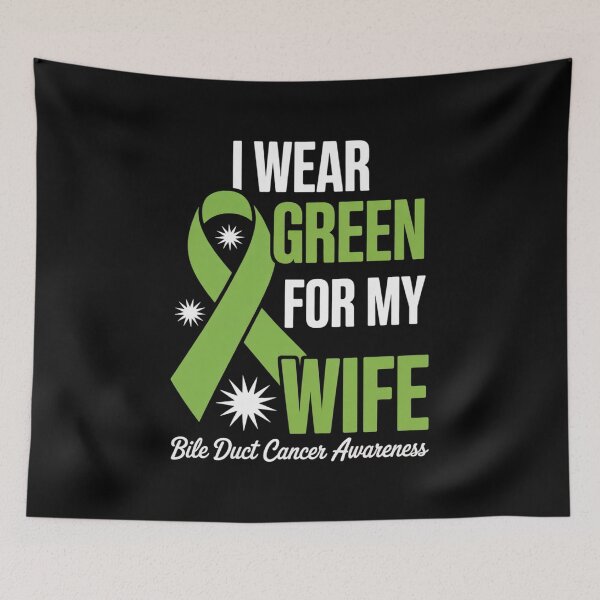 Item preview, Bile Duct Cancer Awareness Survivor Green Ribbon Wife Women designed and sold by repconomArt.
