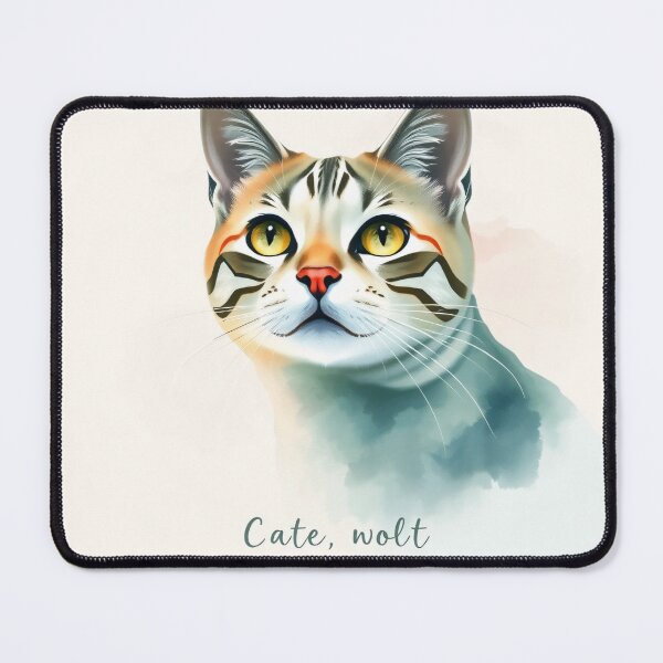 Artikelvorschau, Künstlerisches Katzendesign entworfen und verkauft von MooDigitalArt.
