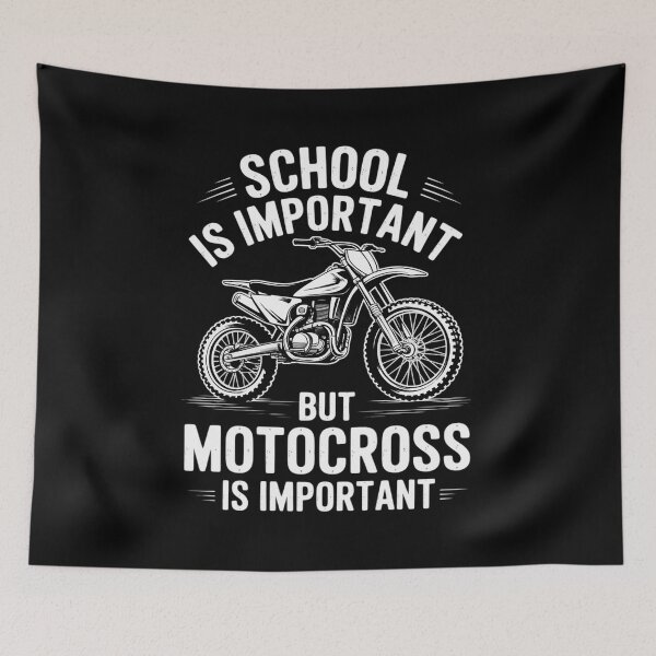 Item preview, School Is Important But Motorcross Is Importanter Dirt Bike designed and sold by duolastgend.
