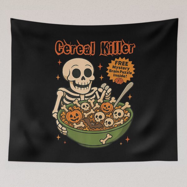 Item preview, Cereal Killer Breakfast Cereal-Bowl Cereals Skull Skeleton designed and sold by elihletoriong.