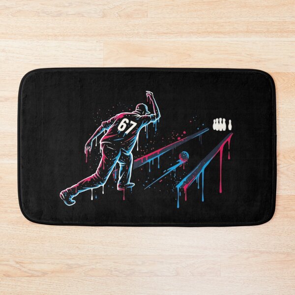 Item preview, Retro Dripping Neon Bowling 67 Six Seven Art designed and sold by LashondaGreen89.