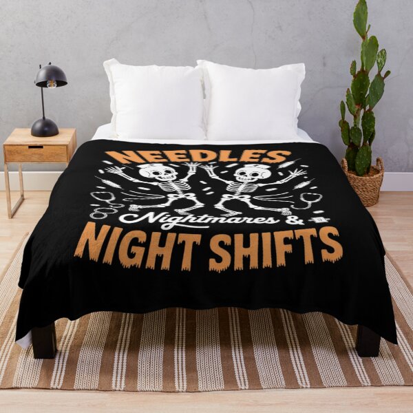 Item preview, Needles Nightmares Night Shifts Nurse Halloween designed and sold by countntenov.