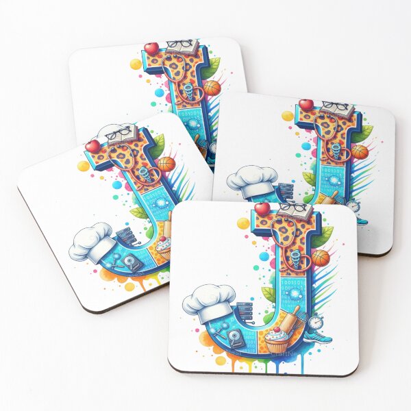Item preview, Alphabet Fusion Art – Letter J (A–Z Collection) designed and sold by buycostarica.