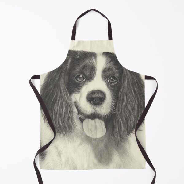Item preview, Max: Realistic Spaniel Dog Portrait - Original Graphite & Charcoal Art designed and sold by JanidAlfaro.
