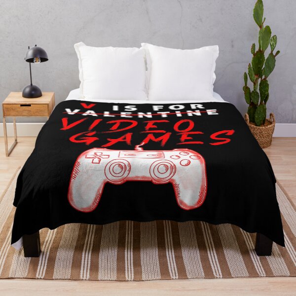 Item preview, V Is For Valentine Video Games Gamer Pun designed and sold by MerchDeviant.