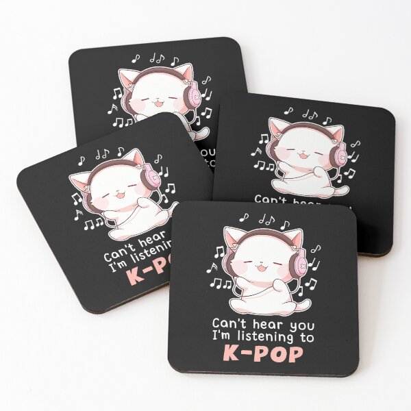 Item preview, Funny Cute Cat Lover Can't Hear You I'M Listening To K Pop designed and sold by PaulaStokes2.
