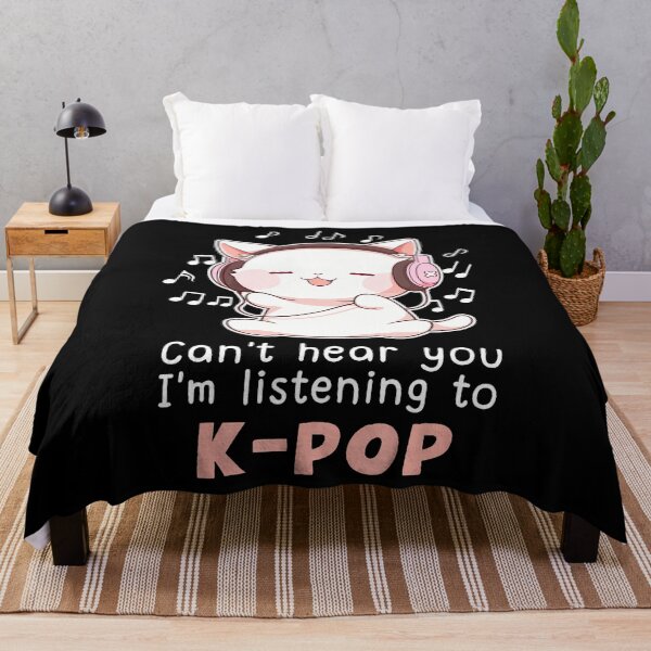 Item preview, Funny Cute Cat Lover Can't Hear You I'M Listening To K Pop designed and sold by PaulaStokes2.
