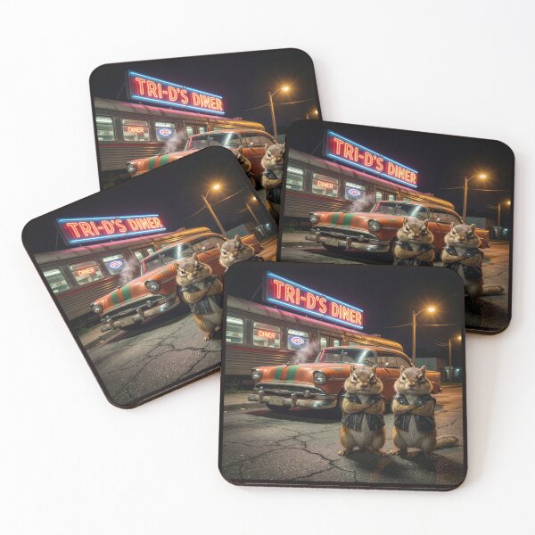 Item preview, Surly Chipmunks at Tri-D's Diner designed and sold by Tridentulus.