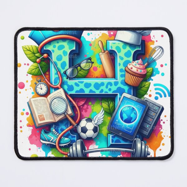 Item preview, Alphabet Fusion Art – Letter H (A–Z Collection) designed and sold by buycostarica.