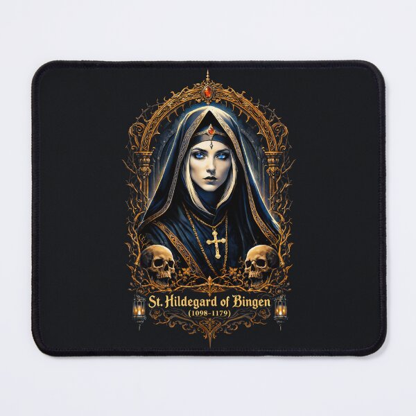Item preview, Hildegard Noir — Gothic Saint Emblem designed and sold by Sanctum Icons.