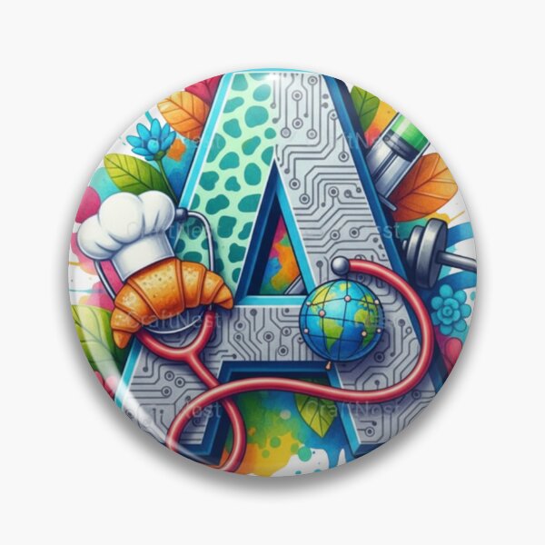 Item preview, Alphabet Fusion Art – Letter A (A–Z Collection) designed and sold by buycostarica.