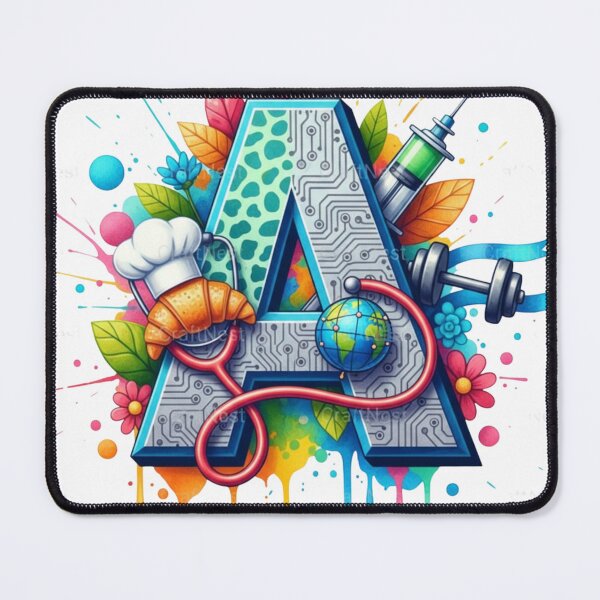 Item preview, Alphabet Fusion Art – Letter A (A–Z Collection) designed and sold by buycostarica.