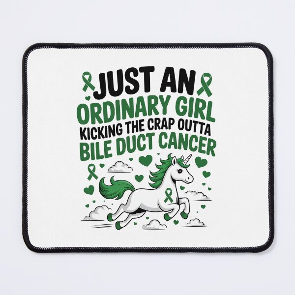 Item preview, Bile Duct Cancer Fighter Survivor Girl Unicorn Awareness designed and sold by repconomArt.