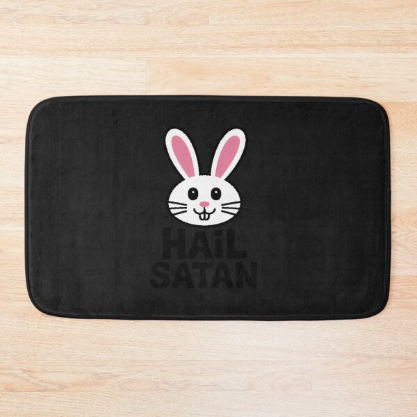 Item preview, Hail Satan Cute Satanistic Rabbit Death Metal designed and sold by Rackaam.