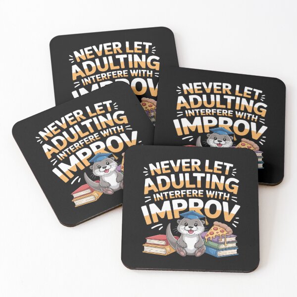 Item preview, Never Let Adulting Interfere With Improv Theater Puns designed and sold by countntenov.