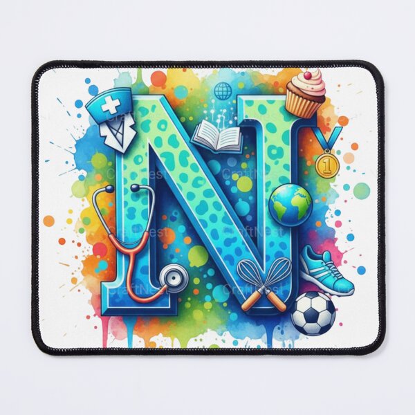 Item preview, Alphabet Fusion Art – Letter N (A–Z Collection) designed and sold by buycostarica.