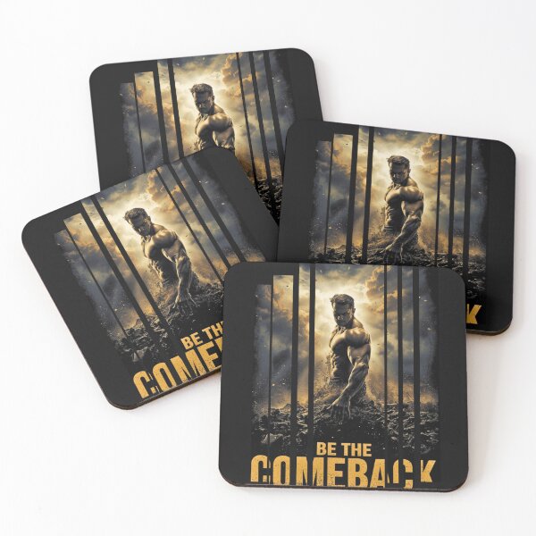 Item preview, Be The Comeback – Motivational Fitness Artwork | Empowering Gym Design designed and sold by Lion's Scar Store.
