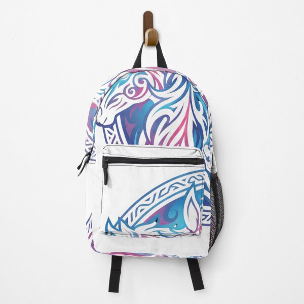 Item preview, Tribal Horse Trio – Purple Blue & Pink Shield Art designed and sold by The Crimson Halo.