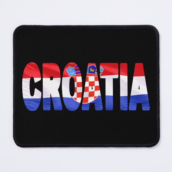 Item preview, CROATIA - Flag Flying in Wind cut to Letters Souvenir Sticker Shirt designed and sold by Adam Gormley.