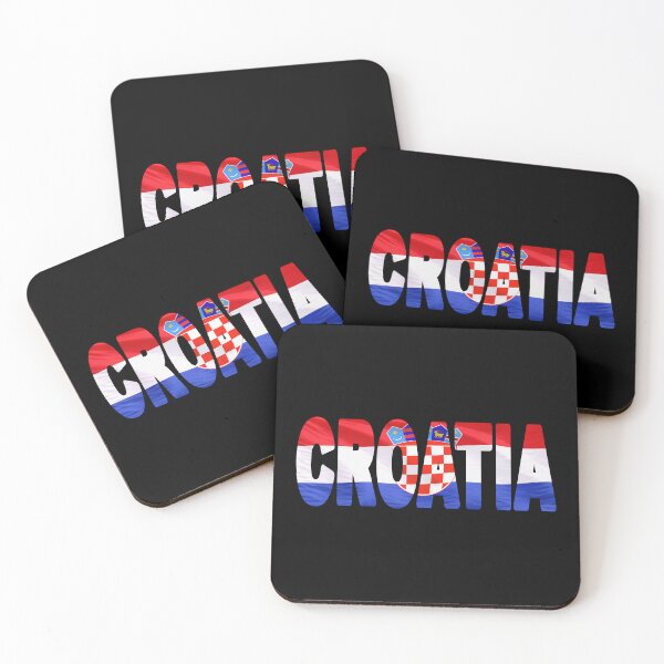 Item preview, CROATIA - Flag Flying in Wind cut to Letters Souvenir Sticker Shirt designed and sold by Adam Gormley.